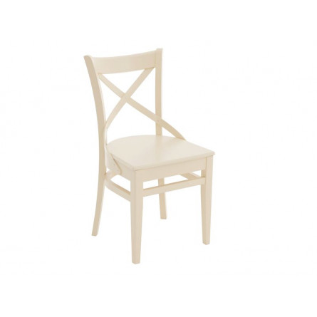 Стул Соло Венский жёсткий/Массив березы Тон 10, RAL 1015 Слоновая кость/Слоновая кость
