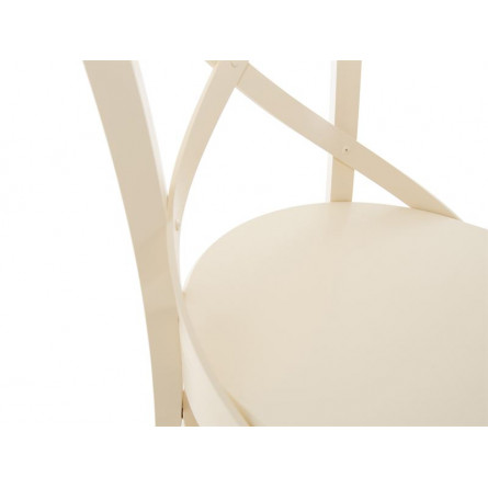 Стул Соло Венский жёсткий/Массив березы Тон 10, RAL 1015 Слоновая кость/Слоновая кость