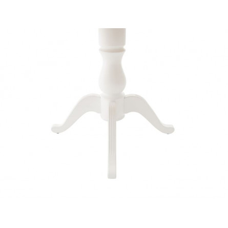 Стол Фабрицио D100/Береза, шпон/100(130)*100*75/Тон 9 Эмаль белая/Эмаль белая/