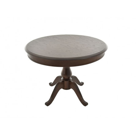 Стол Фабрицио D100/Береза, шпон/100(130)*100*75/Тон 7 Орех темный/Орех темный/