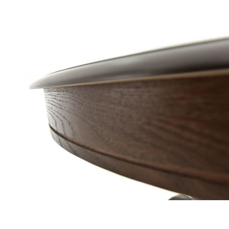 Стол Фабрицио D100/Береза, шпон/100(130)*100*75/Тон 7 Орех темный/Орех темный/