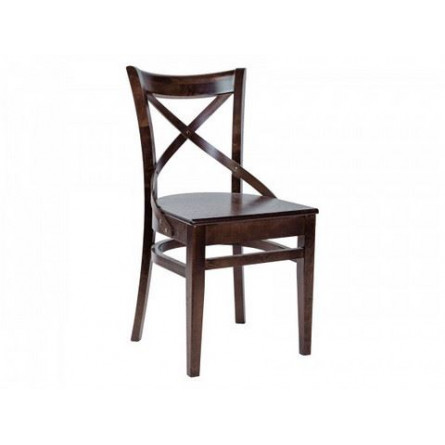 Стул Соло Венский жёсткий/Массив березы Тон 7, Темный орех/Темный орех