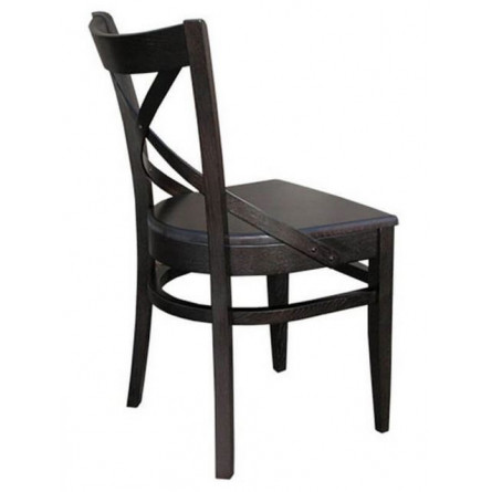 Стул Соло Венский жёсткий/Массив березы Тон 7, Темный орех/Темный орех