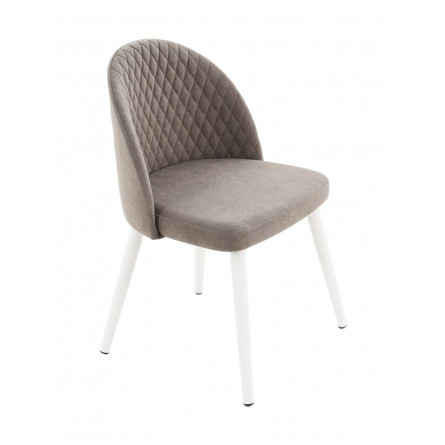 Стул Белиз/Металл Белый муар/ТканьГэлекси 05