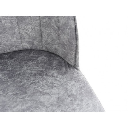 Стул Сильвио/Металл Белый муар/ТканьДиджитал силвер