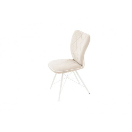 Стул Риоха/Металл, Паук 2 Белый муар/Велюр Нео 2