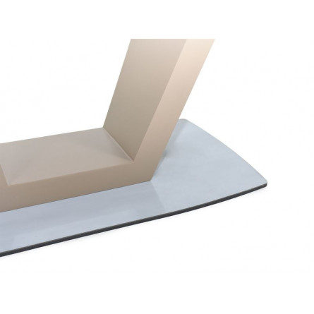 Стол Фоджа/Дерево, Стекло/140(190)*90*75/Капучино/Капучино/