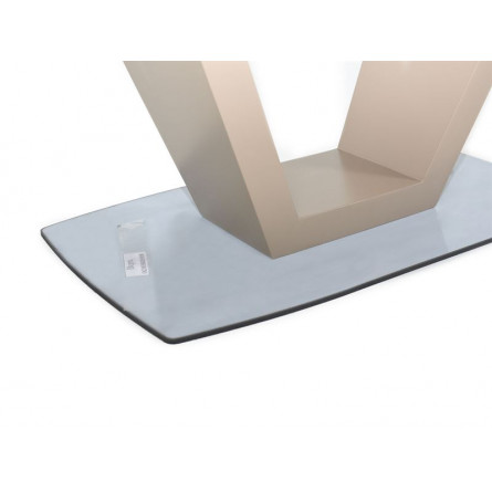 Стол Фоджа/Дерево, Стекло/160(210)*90*75/Капучино/Капучино/