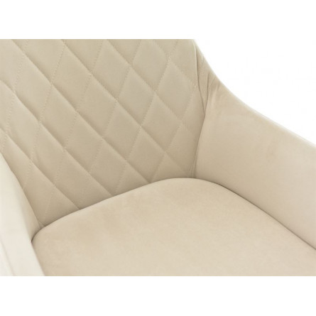 Стул Ардеко/Металл Черный матовый Муар/ВелюрМонолит беж