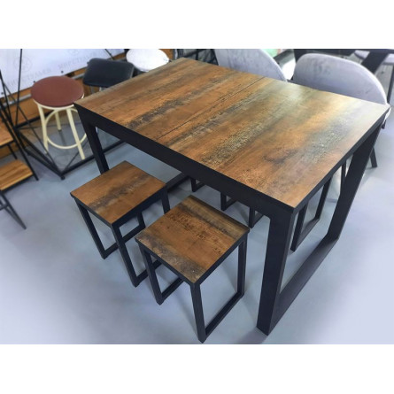 Табурет Саен 5/Металл СТ/Пластик/310*310 Черный/Траннсильвания