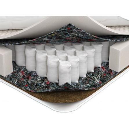 Матрас Влада/Жаккард Aries хб стег. на синтепоне 200г/м2+бурлет рогожка/140*200