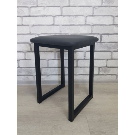 Табурет Саен 5 /Металл СТ/Сиденье Экокожа/Черный/23МС (черный)