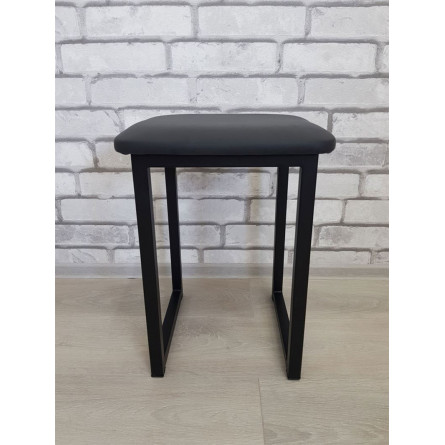 Табурет Саен 5 /Металл СТ/Сиденье Экокожа/Черный/23МС (черный)