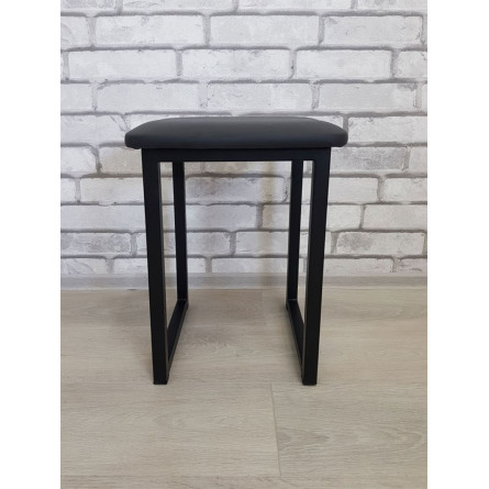 Табурет Саен 5 /Металл СТ/Сиденье Экокожа/Черный/23МС (черный)