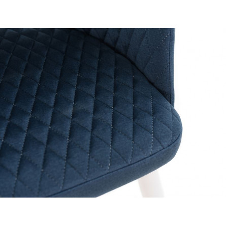 Стул Абсент/Металл Белый муар/ТканьМонолит Аквамарин