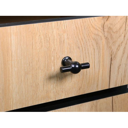 Стеллаж Берген-3 Дуб крафт золотой, черный