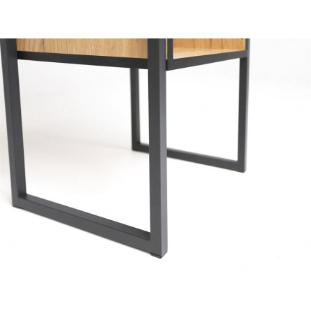 Стеллаж Берген-3 Дуб крафт золотой, черный