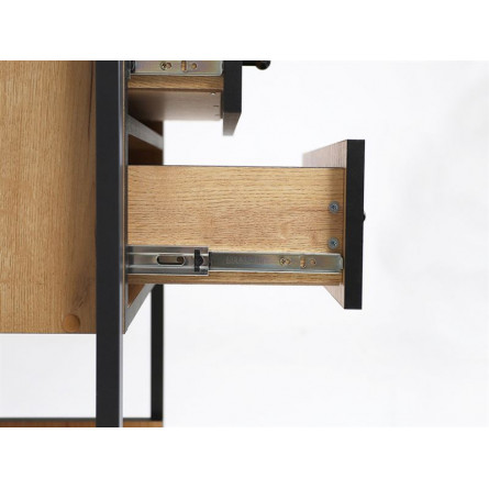 Стеллаж Берген-3 Дуб крафт золотой, черный