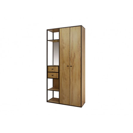 Прихожая Берген-5 Дуб крафт золотой, черный