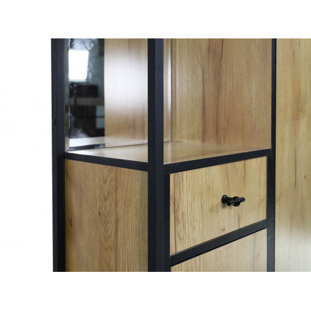 Прихожая Берген-5 Дуб крафт золотой, черный