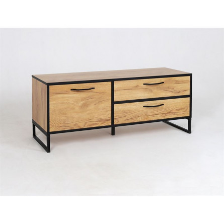 Тумба ТВ Виртон-1 закрытая Дуб крафт золотой