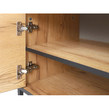 Тумба ТВ Виртон-1 закрытая Дуб крафт золотой