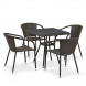 Комплект плетеной мебели T282BNT/Y137C-W53 Brown 4Pcs