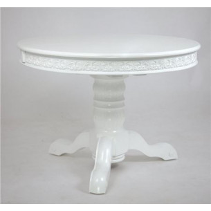 Стол круглый "Милорд" (110х160) Белый