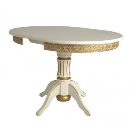 Стол "Милорд" (90х120 + юбка) 1013+патина золото
