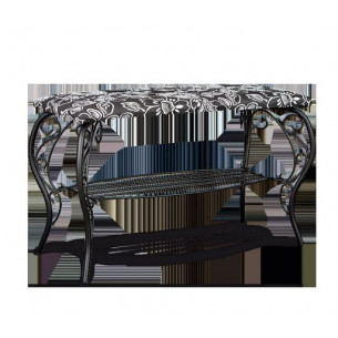 Банкетка Грация 685 металл/гобелен (черный/Зарина)