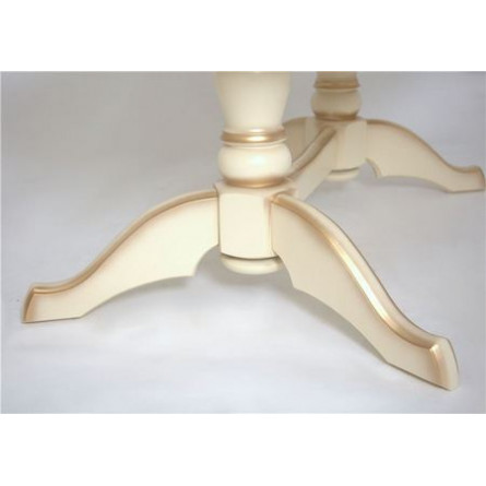 Стол Макси (цвет:Слоновая кость + сусальное золото)