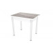 Стол "Ломберный" (Метропалитан 2046/ЛДСП+кромка белый) ноги Хром