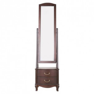 Зеркало напольное "Джульетта" с тумбой (Орех) Ls