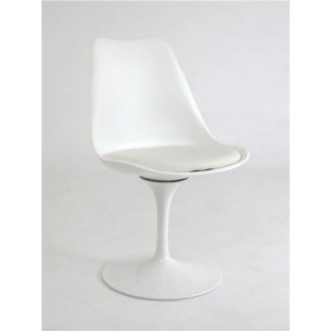 Стул на круглом основании 635-E-Т (WHITE 07/основание Белый)
