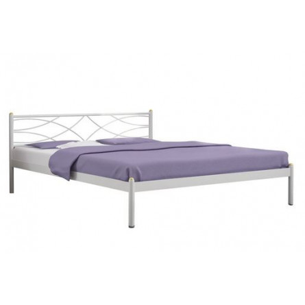 КроватьЭкзотика (140х200/цвет Белый/ металлическое основание)