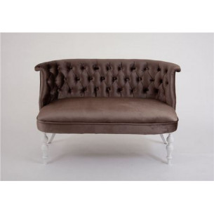 Диван Бархат (эмаль белая / 15 - коричневый)