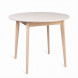 Стол Рэй-d900 (беленый дуб / белая эмаль) Круглый