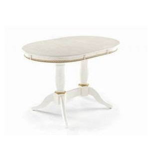 Стол Овал "Милорд" (80х120х160) Эмаль 1013 + патина золото