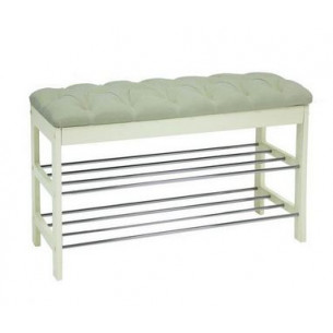 Банкетка "Грейс" (дуб шампань/ткань Verona Light Grey