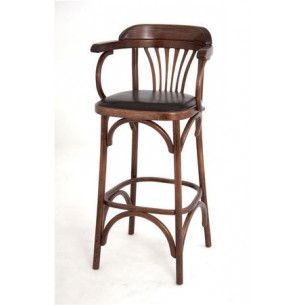 Стул барный 750 Венский мягкий (темный тон