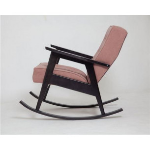 Кресло-качалка РЕТРО (венге / RS 12 - розовый)