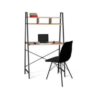 Стол SHT-Т36 (ЛДСП/металл/черный муар/скандинавский орех)