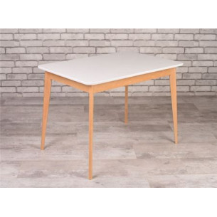 Стол Рэй-1200 (натуральный / белая эмаль)