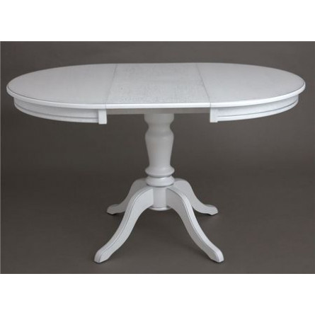 Стол "Эгина-2" (Белый/патина серебро/шпон дуб)