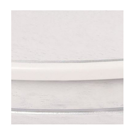 Стол "Эгина-2" (Белый/патина серебро/шпон дуб)