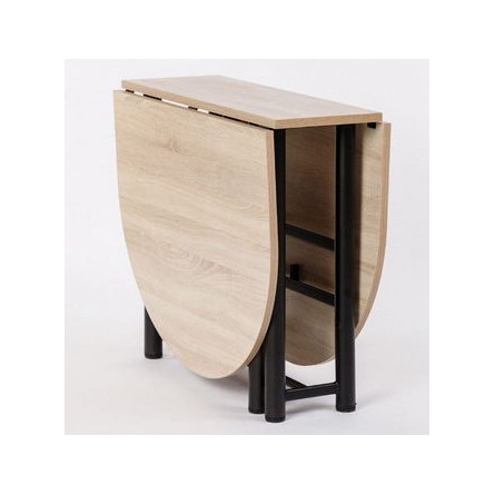 Стол-книжка Венеция овал (дуб санома)