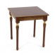 Стол журнальный "Мили" (темный орех/патина золото / 53х53хН55) Стол журнальный "Мили" (темный орех/патина золото / 53х53хН55)