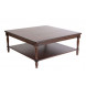 Стол журнальный "Луиджи-16" (темный орех/патина темная / 110х110хН45)