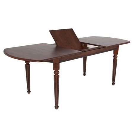 Стол овальный "Милорд-170" (90х170х220 / темный орех/патина темная)