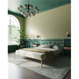 Кровать "Монблан" (120х200/ноги металл/цвет Бежевый)